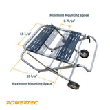 Powertec MT4009 Rolling Foldable Table Saw Stand
